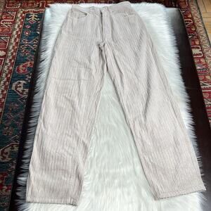 BDG Urban Outfitters Cream Hi Rise Baggy Corduroys